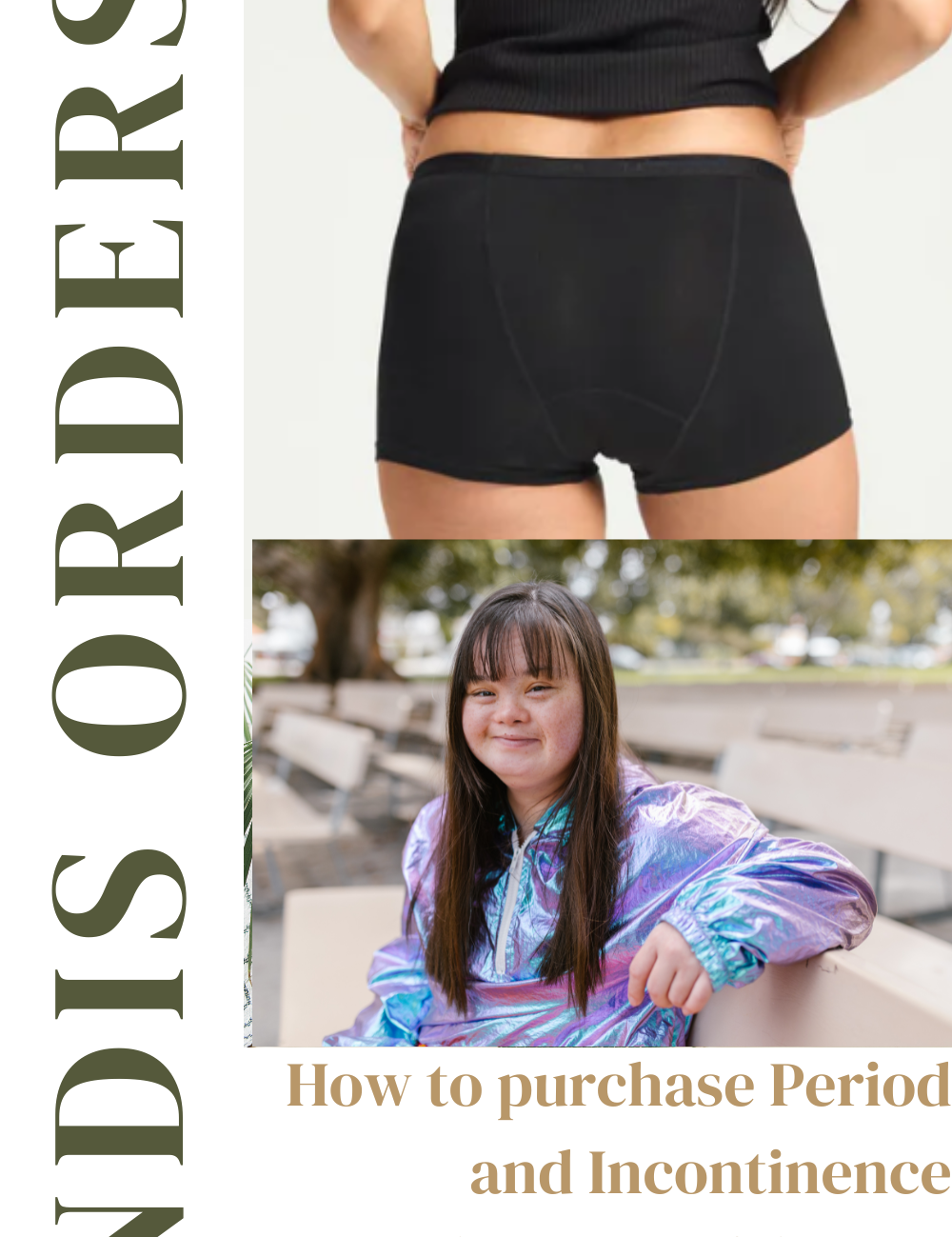 Woman wearing Period Underwears 