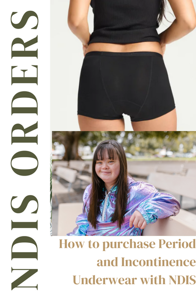 NDIS Consumables:  Leakproof Continence Underwear