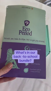 ECO PERIOD Teen School Bundle | 4 Pack + Pads + Wet Bag