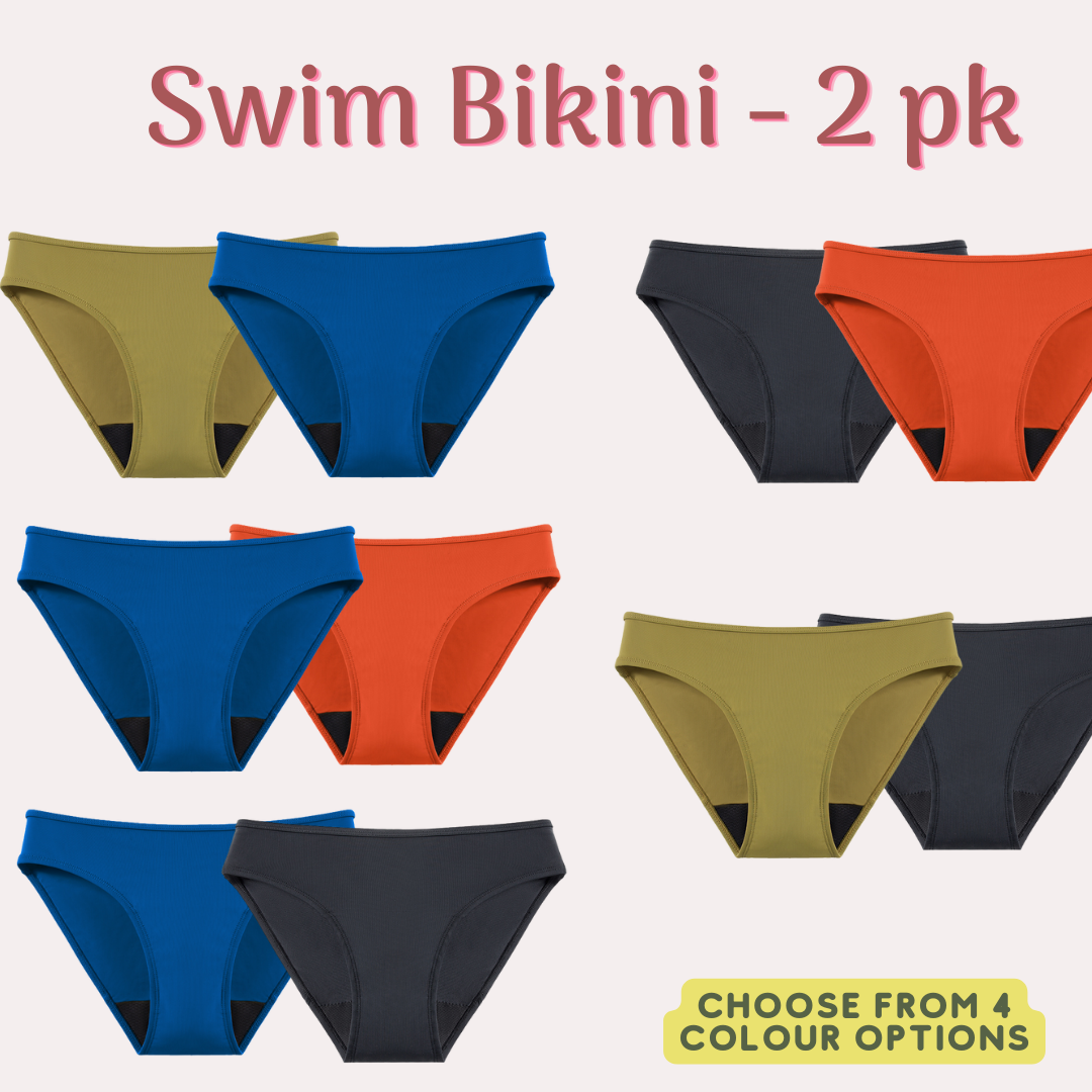 Period Swimwear Eco Swim Bikini Bottom 2 Pack Eco Period Australia