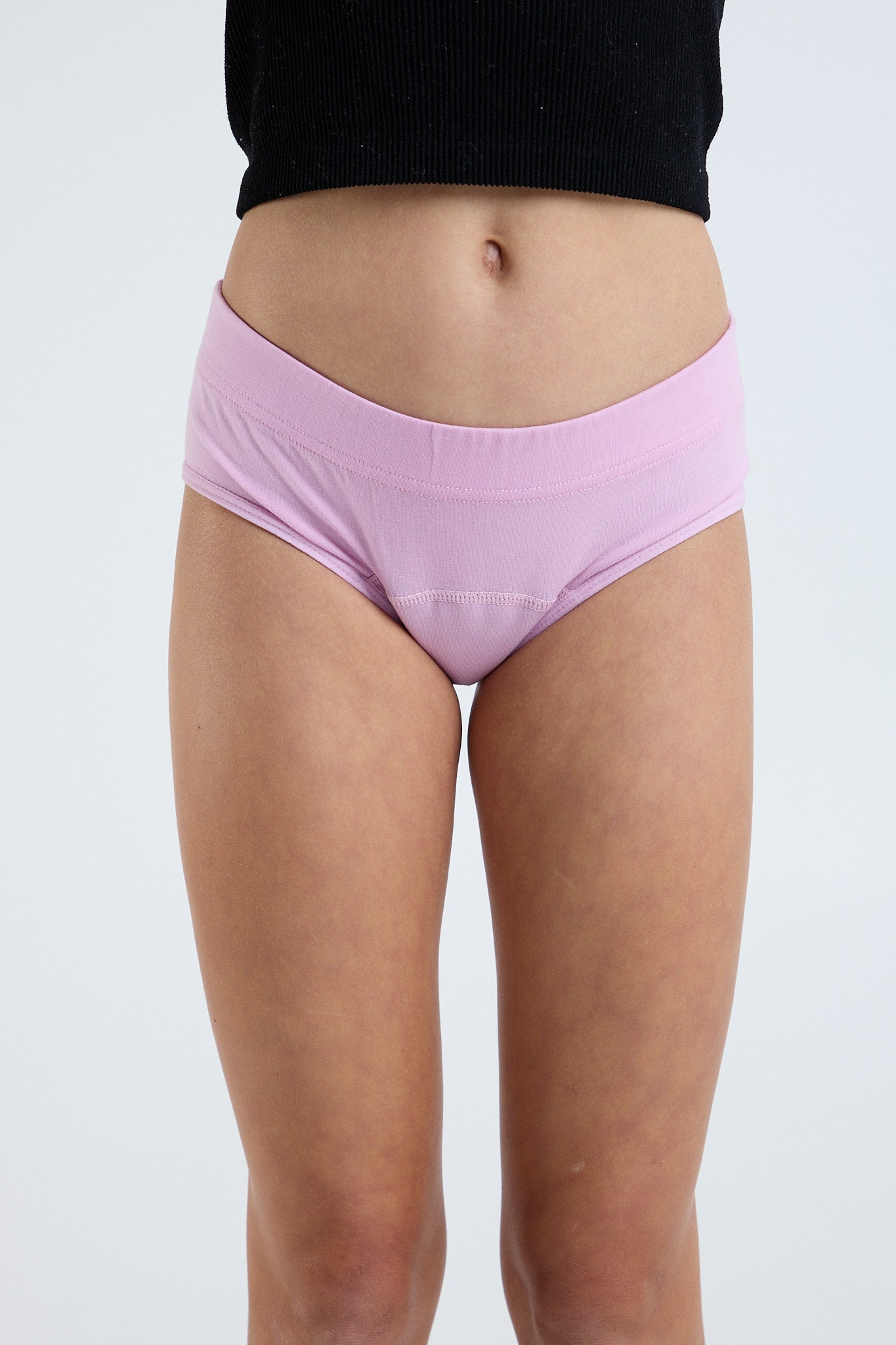 pteen panties Organic Cotton Teen Boyleg Moderate Absorbency - Pink/Purple – Eco Period  Australia