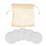Organic Reusable Bamboo Face Wipes (5 pack)