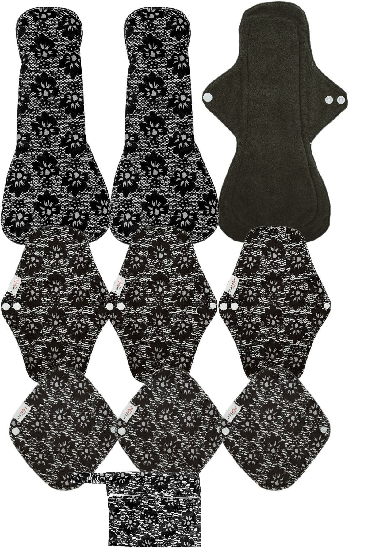 Eco Pad Cycle Starter Pack (9 Pads + Wet Bag) - Feminine Pads & Protectors