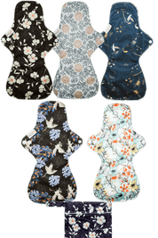 Eco Pad Overnight Pack (5 Overnight Pads, wet bag) - Feminine Pads & Protectors