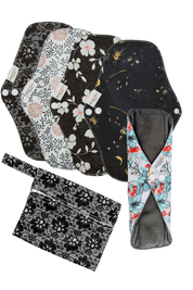 Eco Pad Regular Pack (5 Regular Eco Pads, wet bag) - Feminine Pads & Protectors