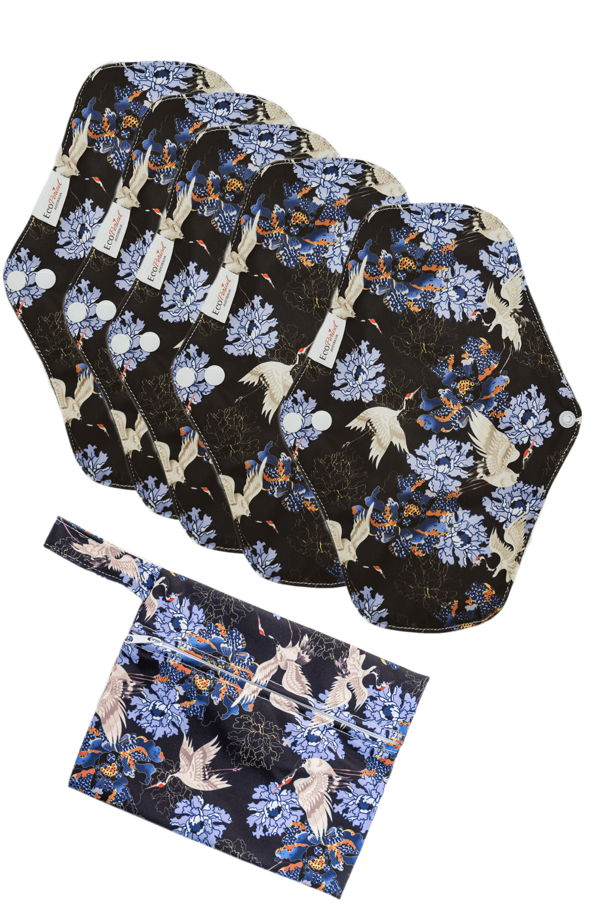 Eco Pad Regular Pack (5 Regular Eco Pads, wet bag) - Feminine Pads & Protectors