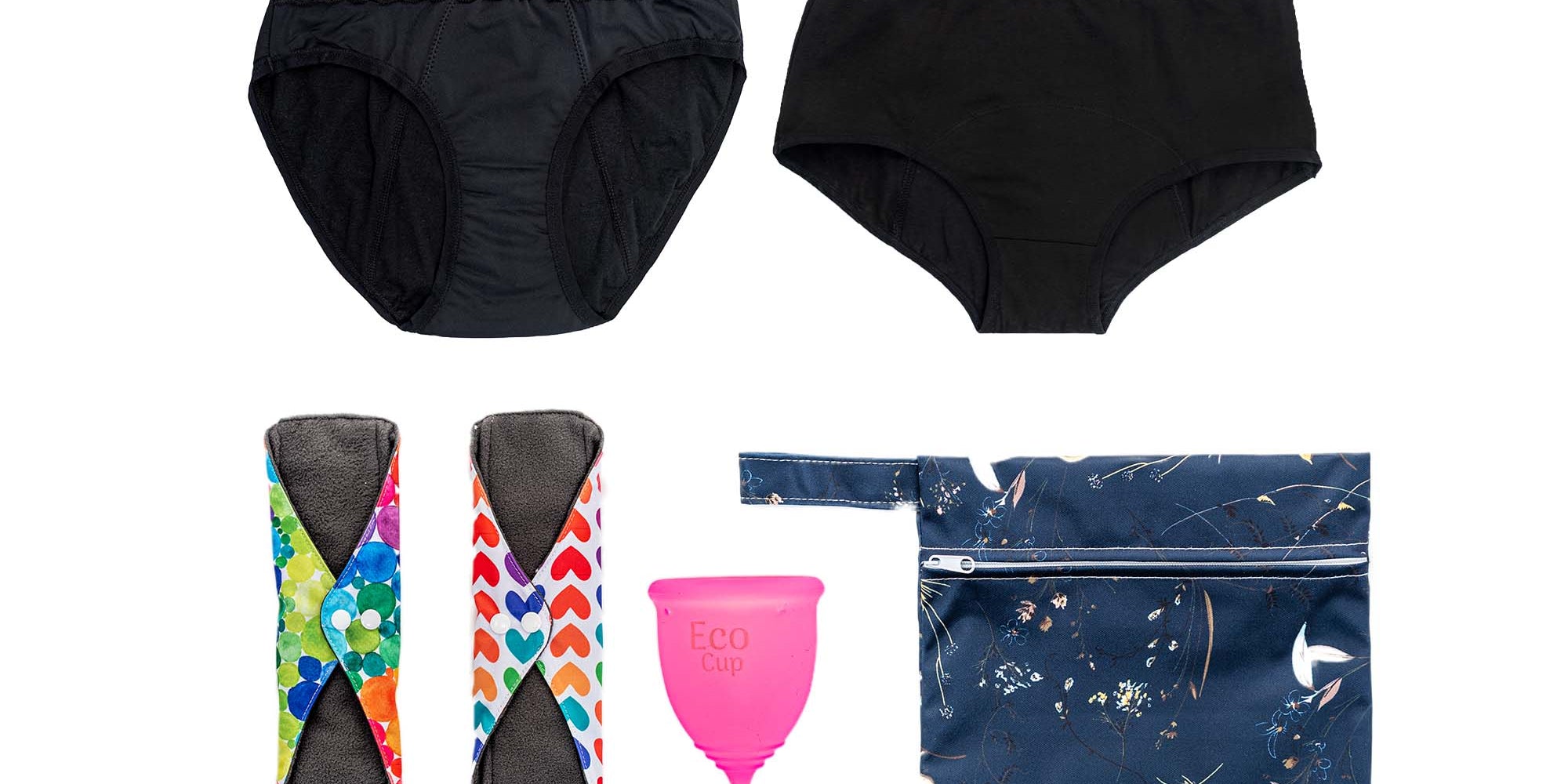 Period Underwear and Menstrual Cup Packs and Bundles