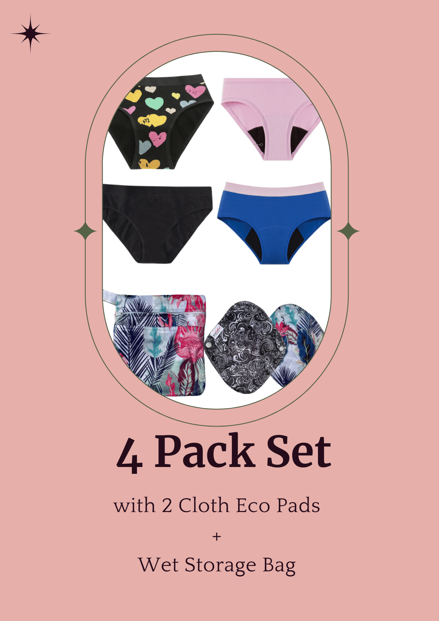 Period Underwear School Packs | Essential Kits for Early periods