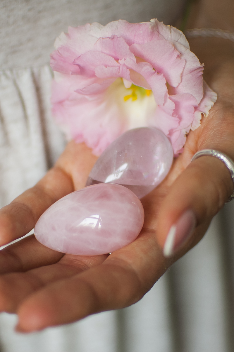 Rose Quartz Love Stone Yoni Eggs