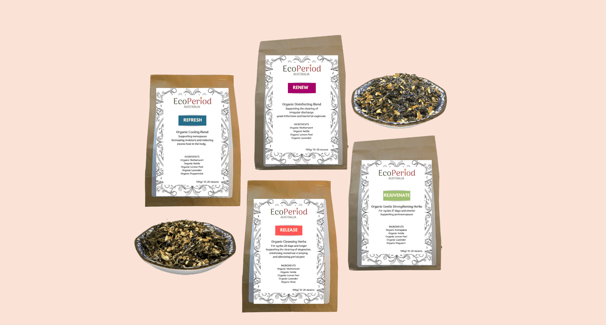 Yoni Steam Herbs & Teas - Eco Period Australia