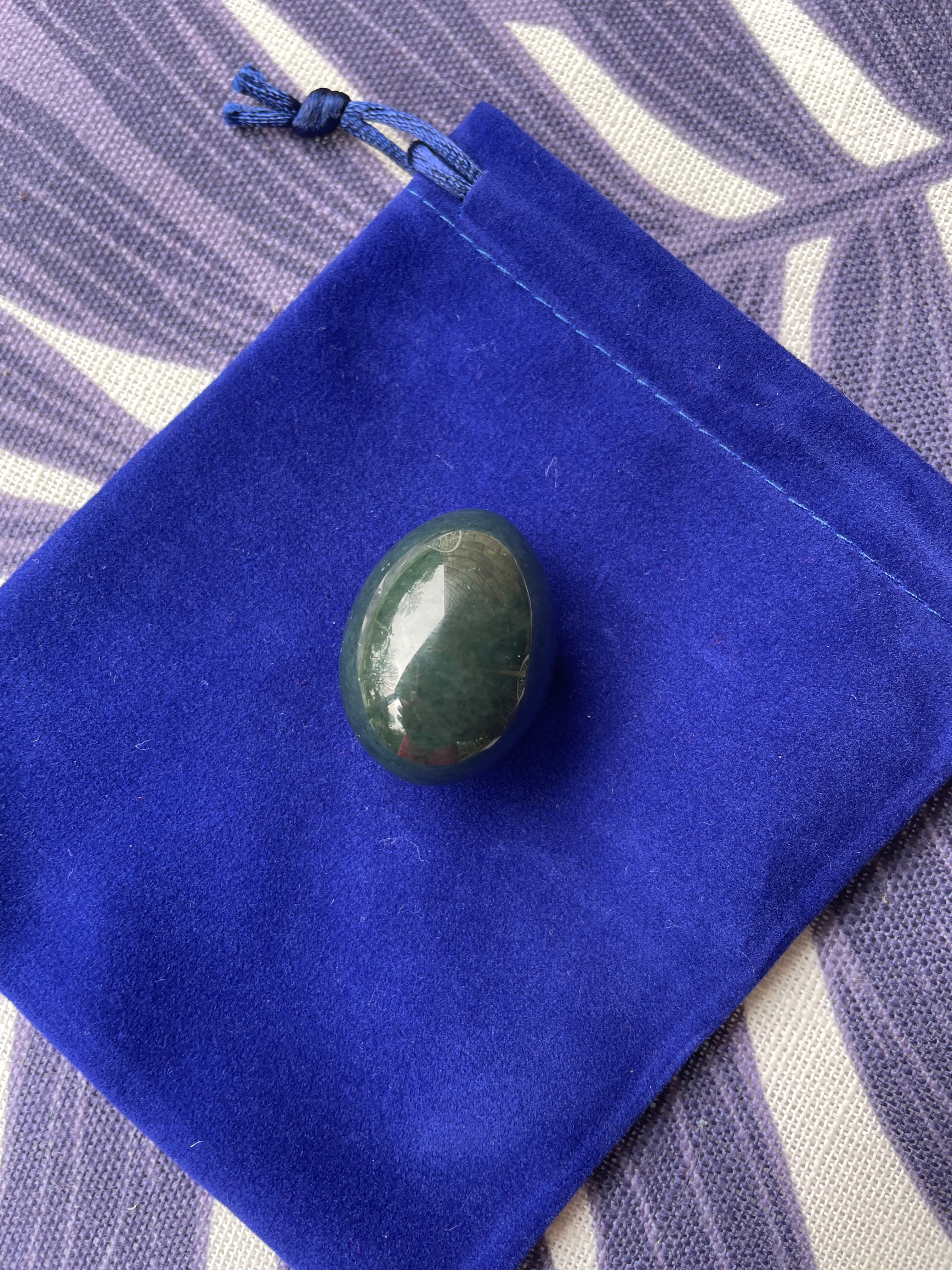 Nephrite Jade Yoni Eggs - GIA Certified