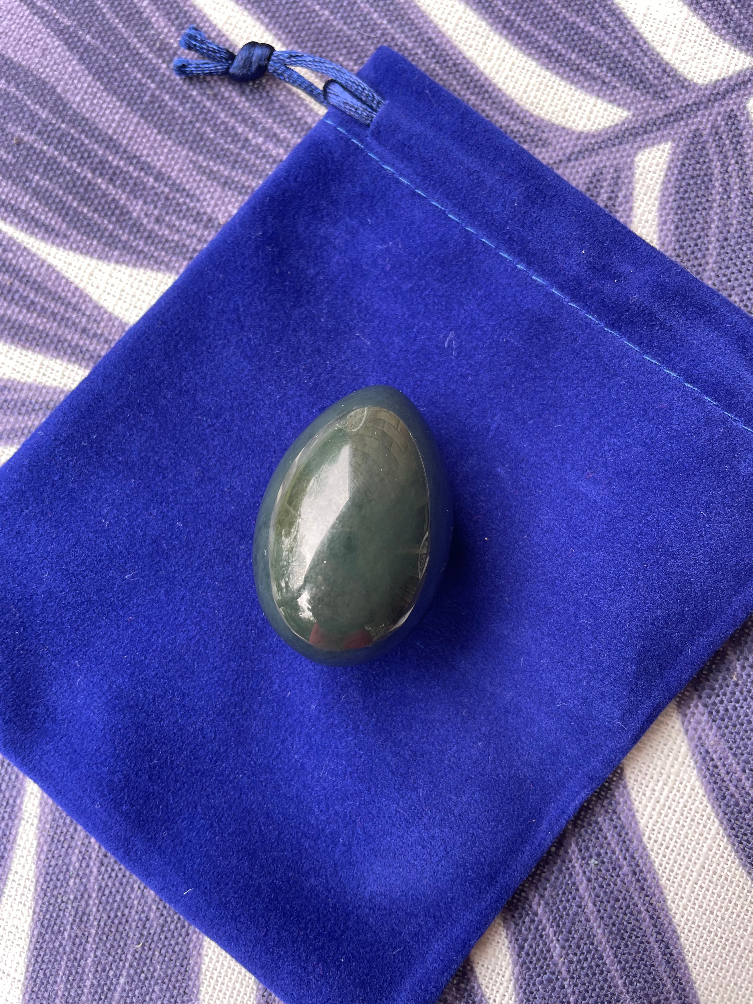 Nephrite Jade Yoni Eggs - GIA Certified