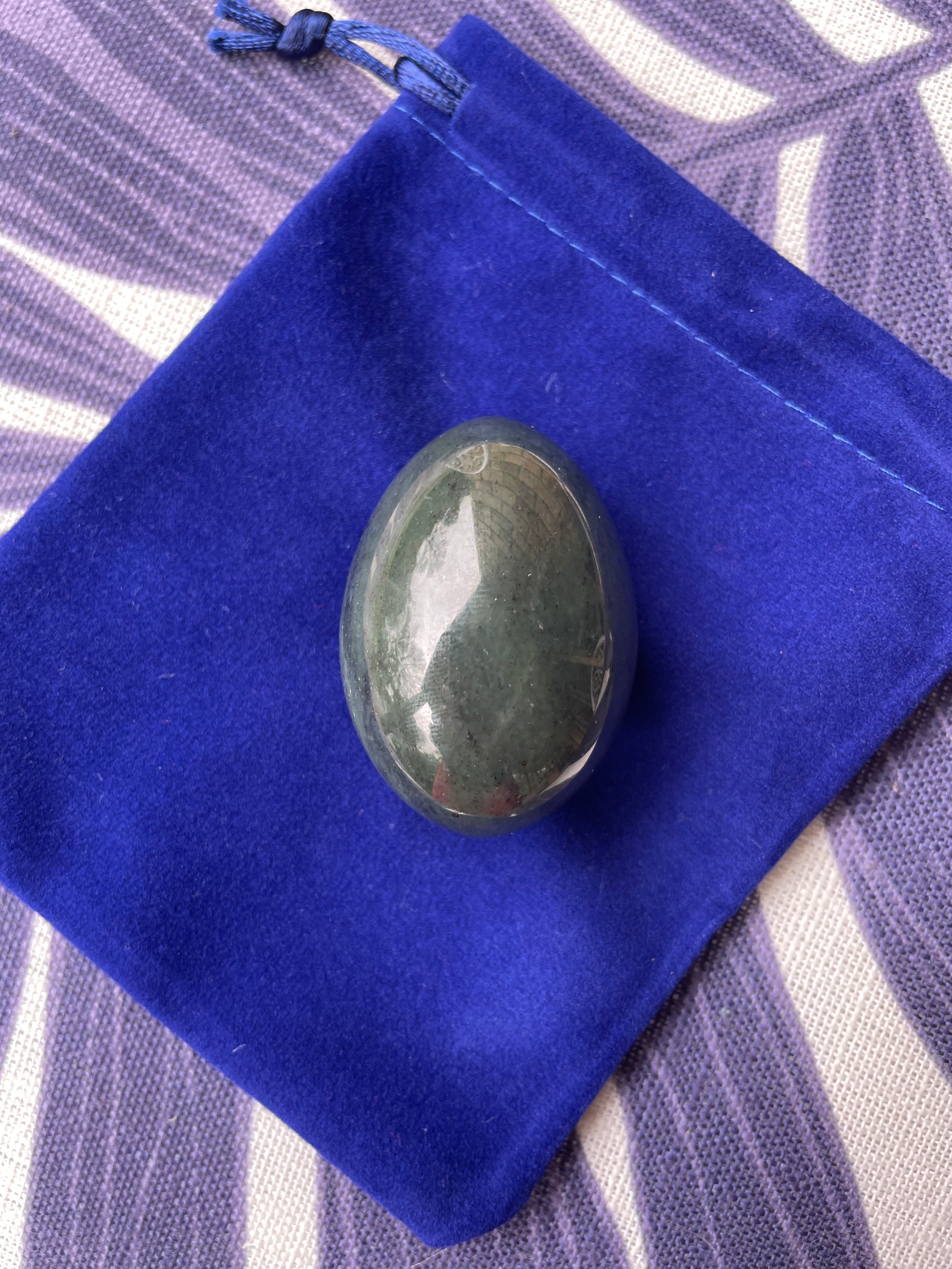 Love Stone Yoni Egg Lot de 3 – Jade néphrite – Certifié GIA