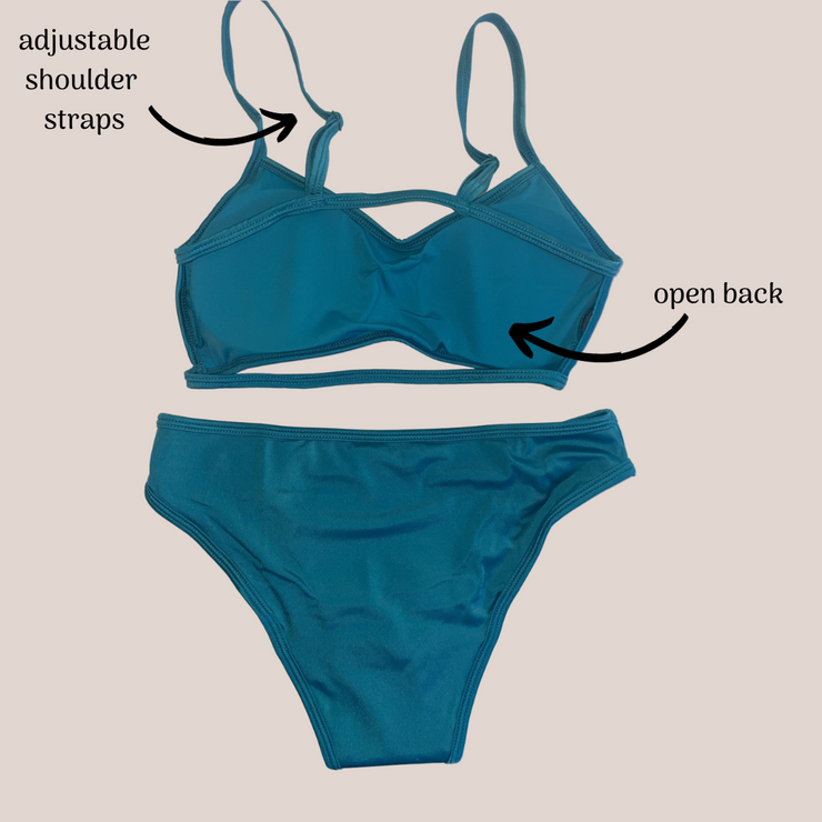 Eco Period Swimwear 2 Piece Bikini Teal