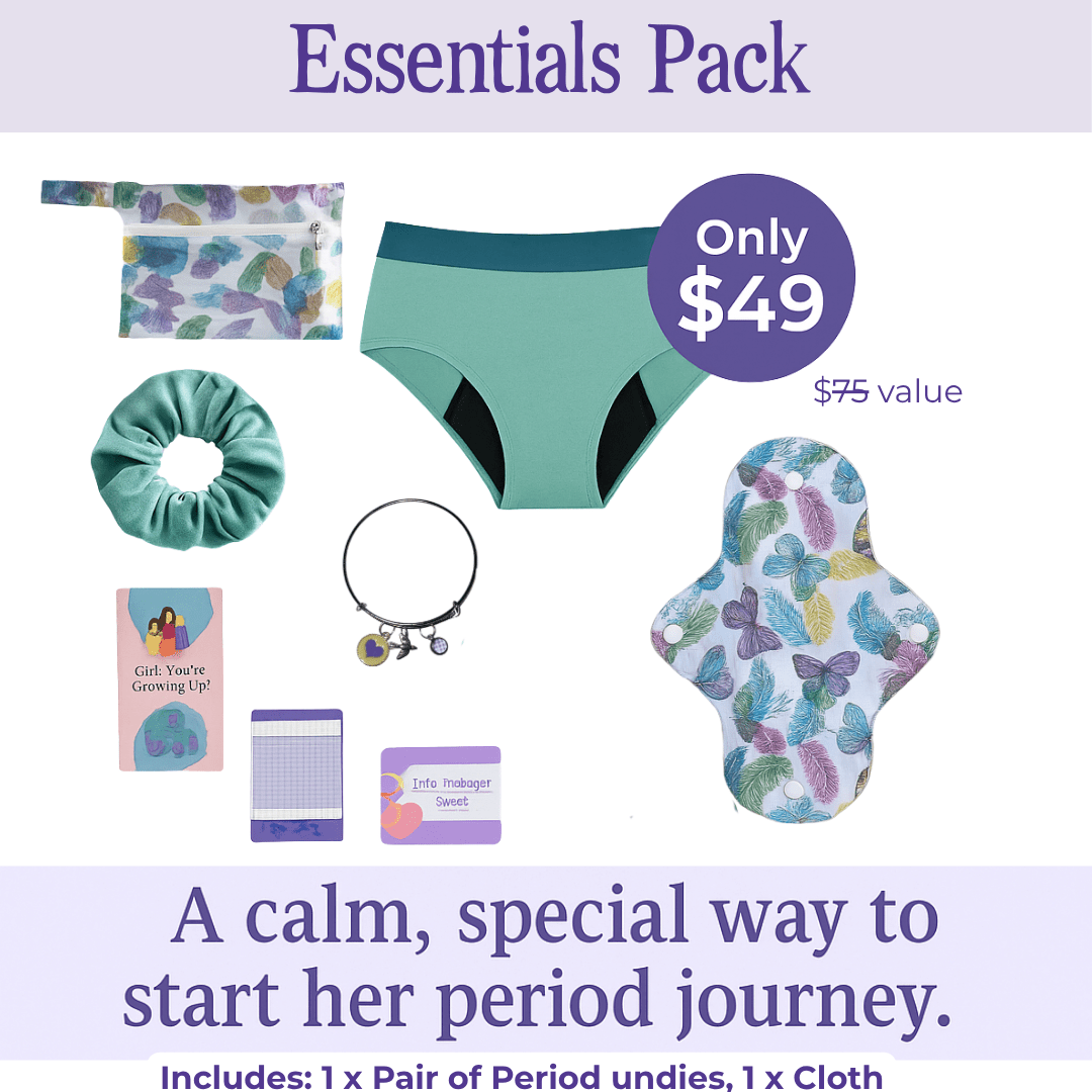 First Period Kit | Teen & Tween Underwear Pack - Underwear
