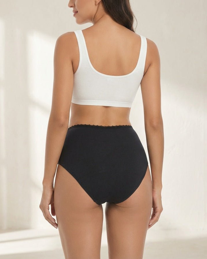 Hemp Period Underwear - High Waist Bikini - Underwear