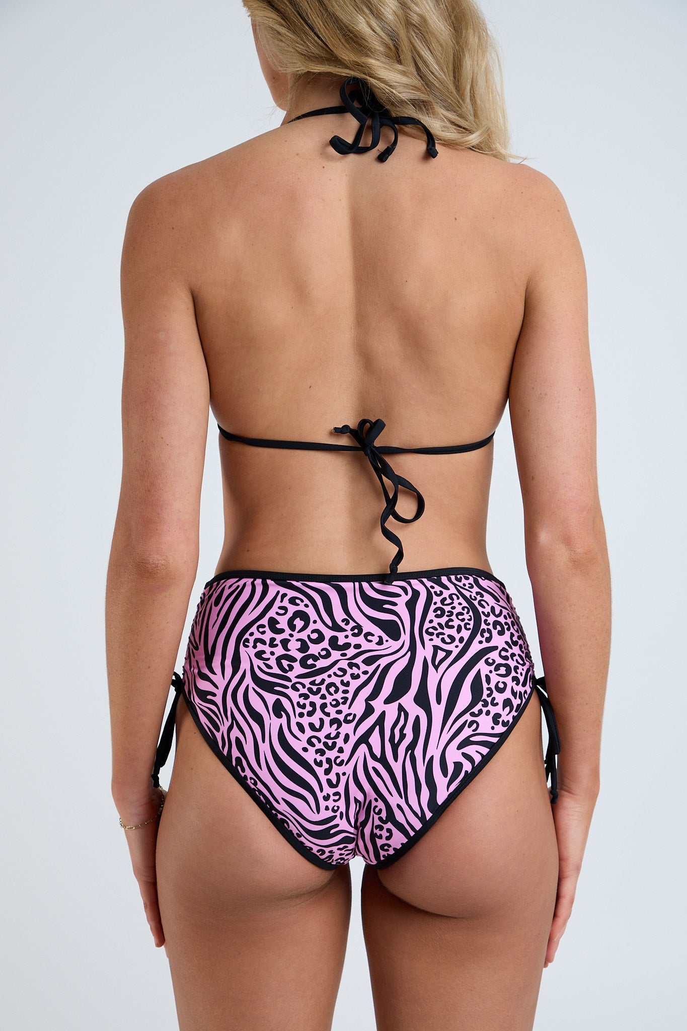 High Waist 2 Piece Bikini Set - Swimwear