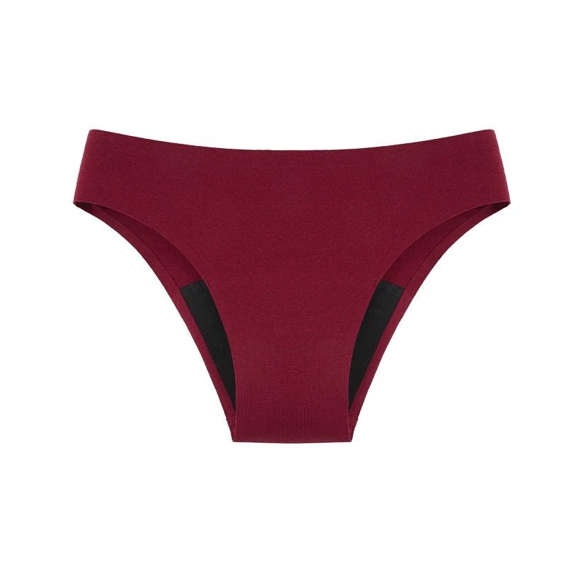 Invisi Seamless Period Underwear - Bikini - 8/XS - Garnet Red