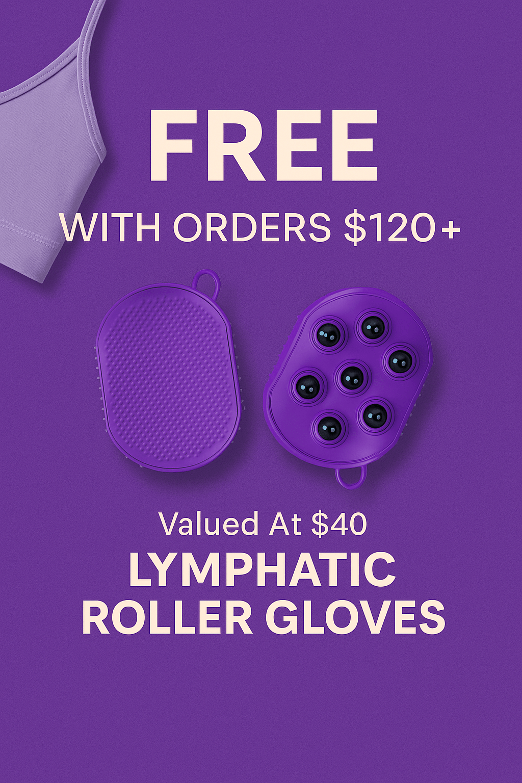 Lymphatic Roller Gloves — Detox & Glow Duo - 