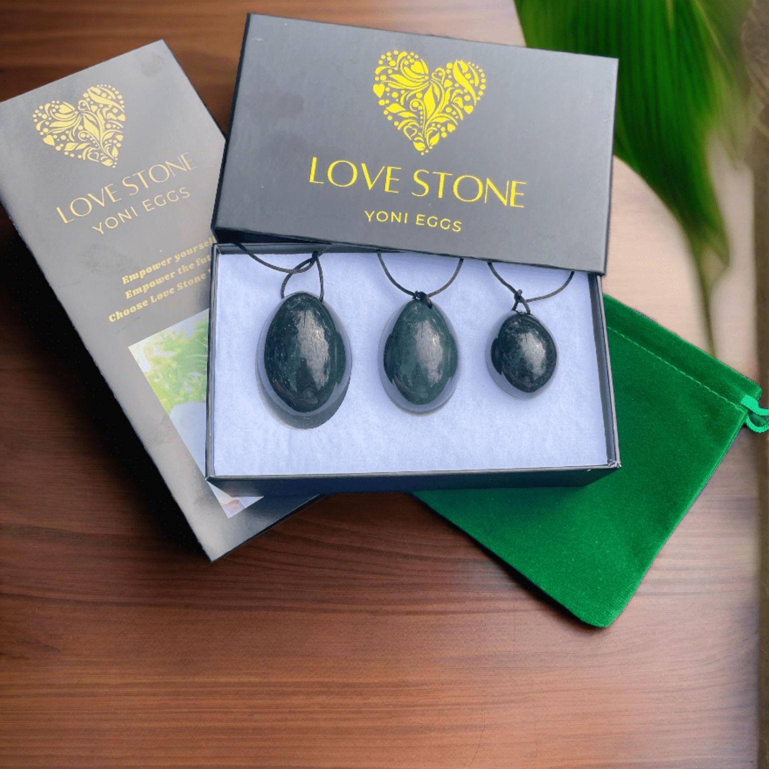 Nephrite Jade Strength & Balance Yoni Egg Set - Yoni Eggs