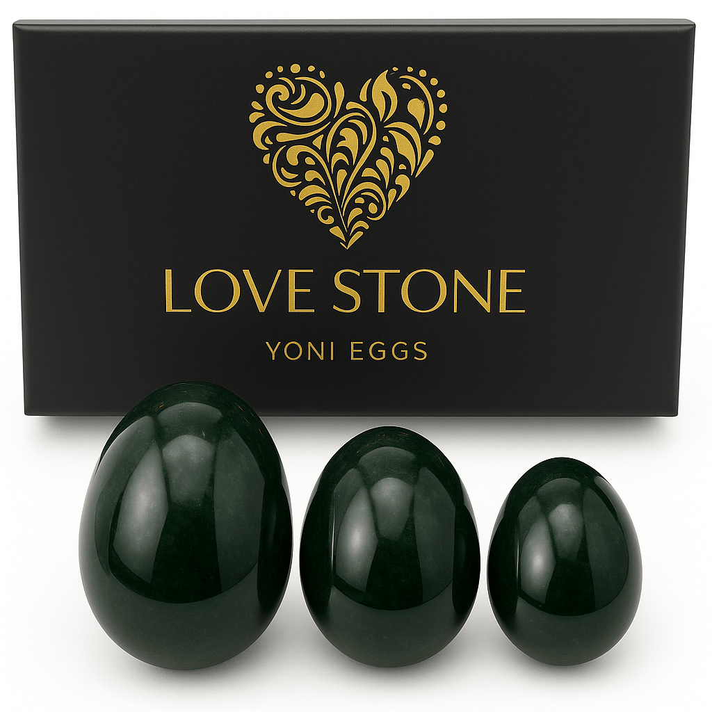 Nephrite Jade Strength &amp; Balance Yoni Eggs - Yoni Eggs