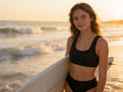 Salt & Bloom Bikini Set - Black - Swimwear