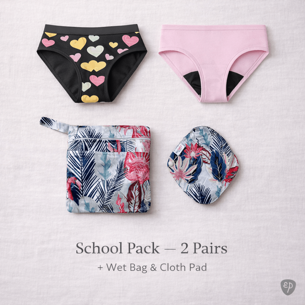 Starter Teen School Pack| 2 Pairs + Eco Pad + Wet Bag - 