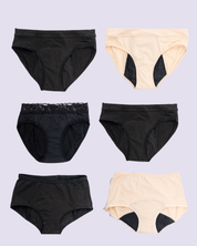 Super Cycle Saver Pack | 6 Pairs Period Underwear - Underwear