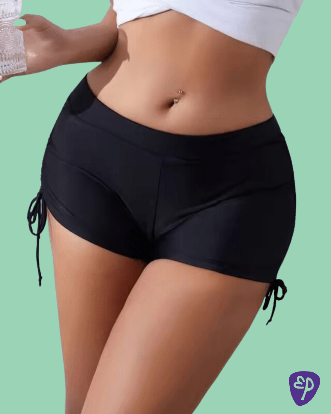 Tie Side Period Swim Shorts - Swimwear