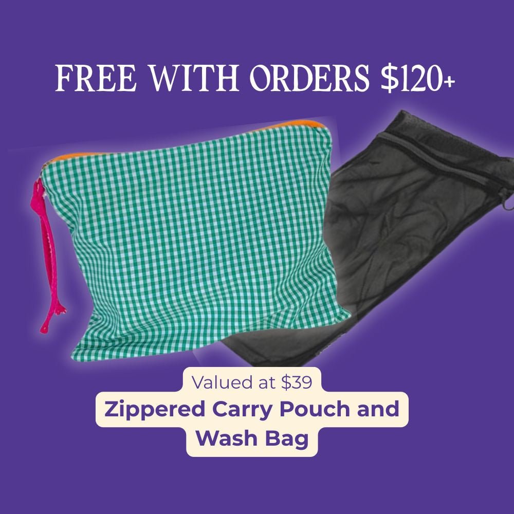Zippered Pouch & Wash Bag - Free gift with orders over $120 - free_gift