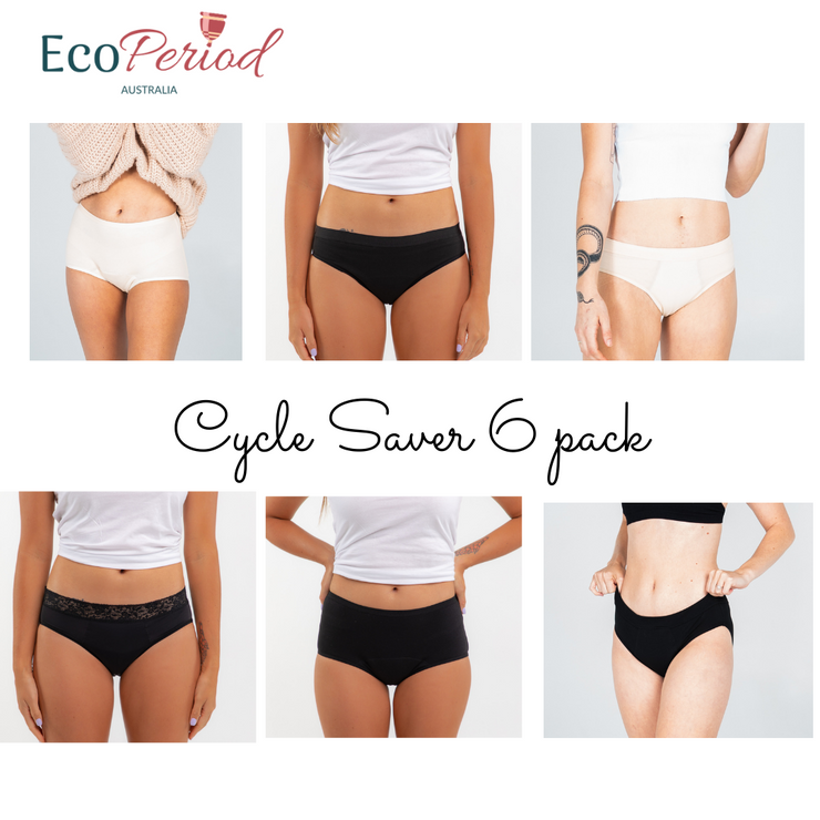 Super Cycle Saver Bundle - 6 pack + Gift - Eco Period Australia