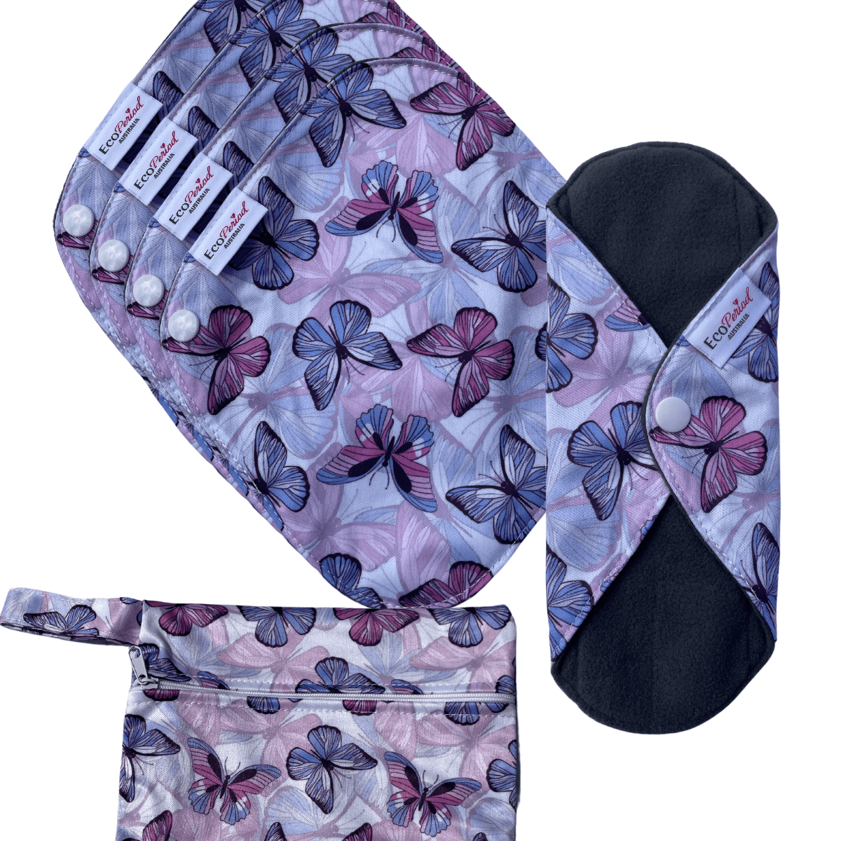 Eco Liner Pack - (5 small eco pads and wet bag) - Feminine Pads & Protectors