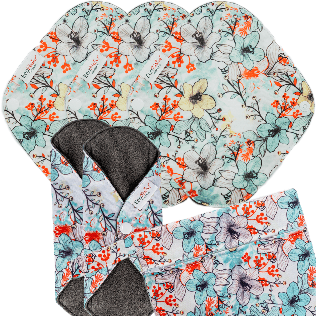 Eco Liner Pack - (5 small eco pads and wet bag) - Feminine Pads & Protectors