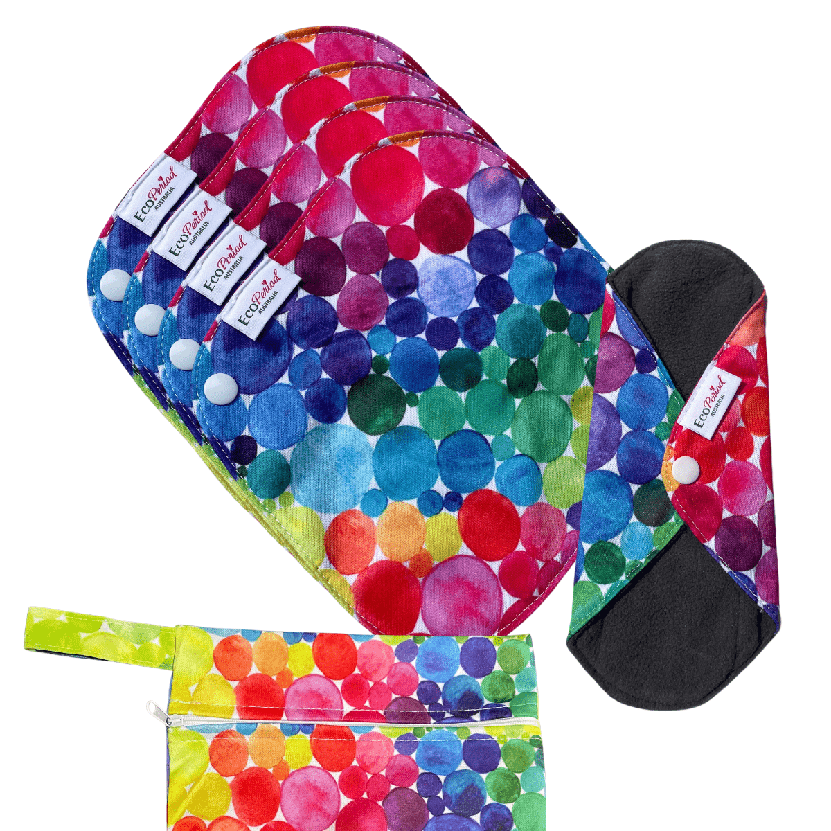 Eco Liner Pack - (5 small eco pads and wet bag) - Feminine Pads & Protectors