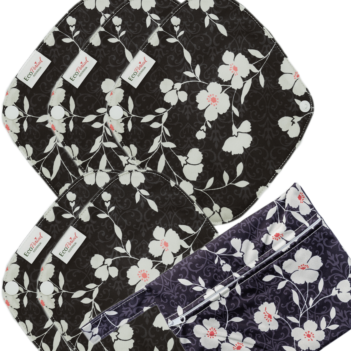 Eco Liner Pack - (5 small eco pads and wet bag) - Feminine Pads & Protectors