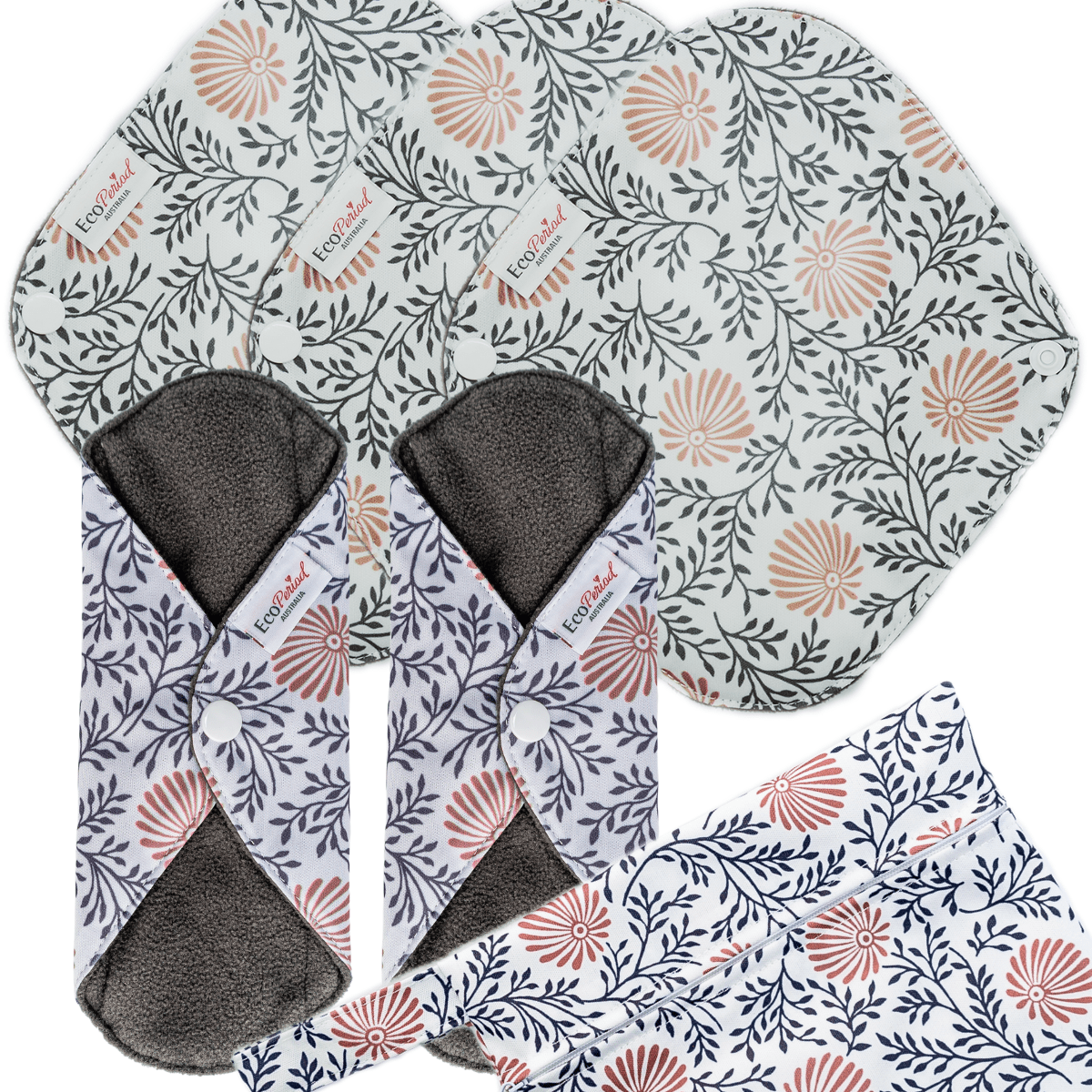Eco Liner Pack - (5 small eco pads and wet bag) - Feminine Pads & Protectors
