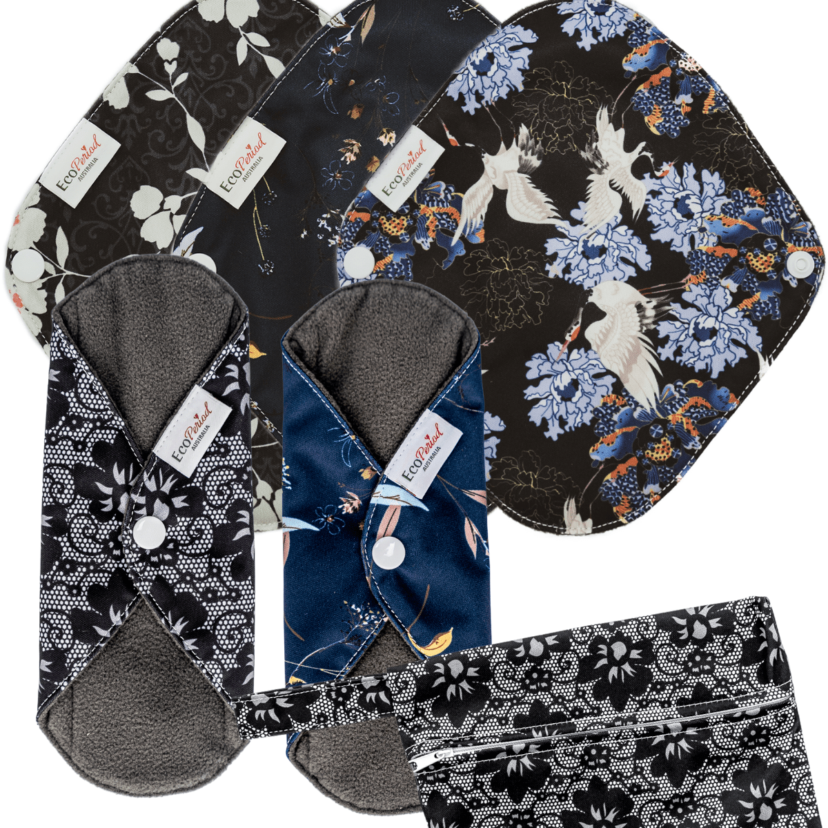 Eco Liner Pack - (5 small eco pads and wet bag) - Feminine Pads & Protectors