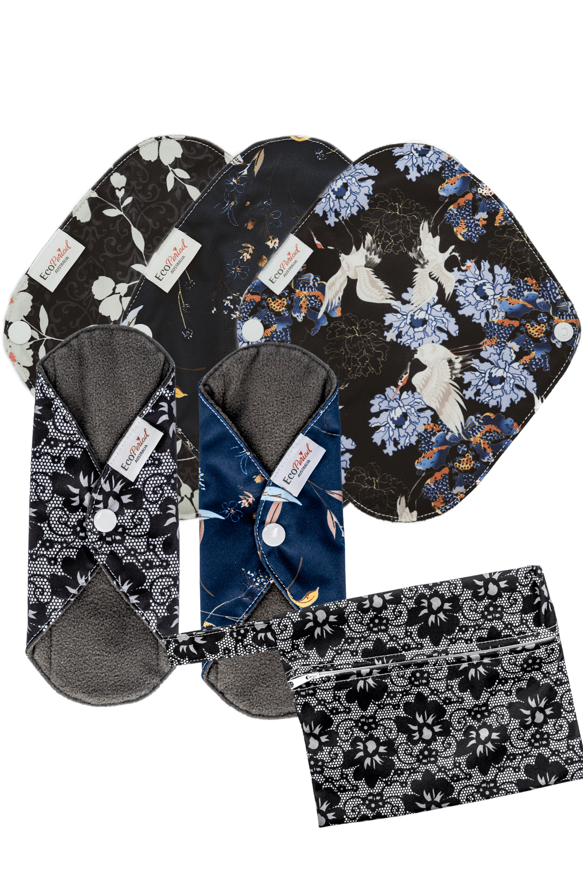 Eco Liner Pack - (5 small eco pads and wet bag) - Feminine Pads & Protectors