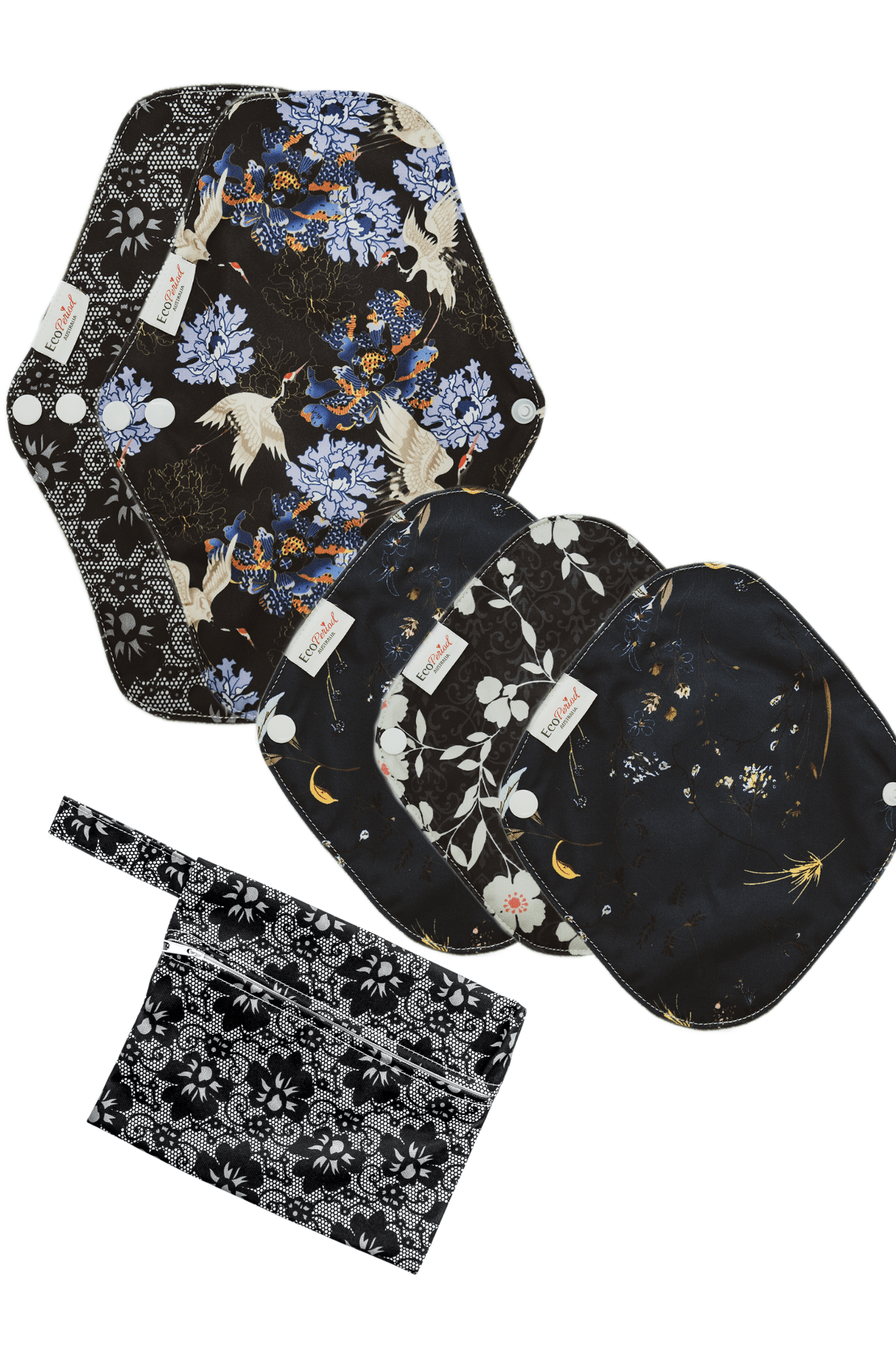 Eco Pad & Liner Pack (5 pads, wet bag) - Feminine Pads & Protectors