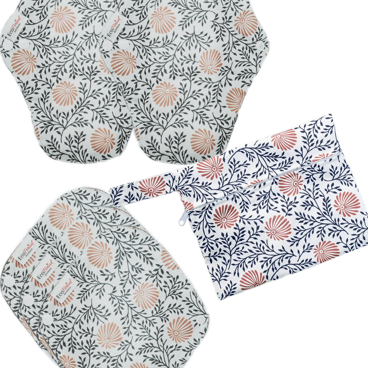 Eco Pad & Liner Pack (5 pads, wet bag) - Feminine Pads & Protectors