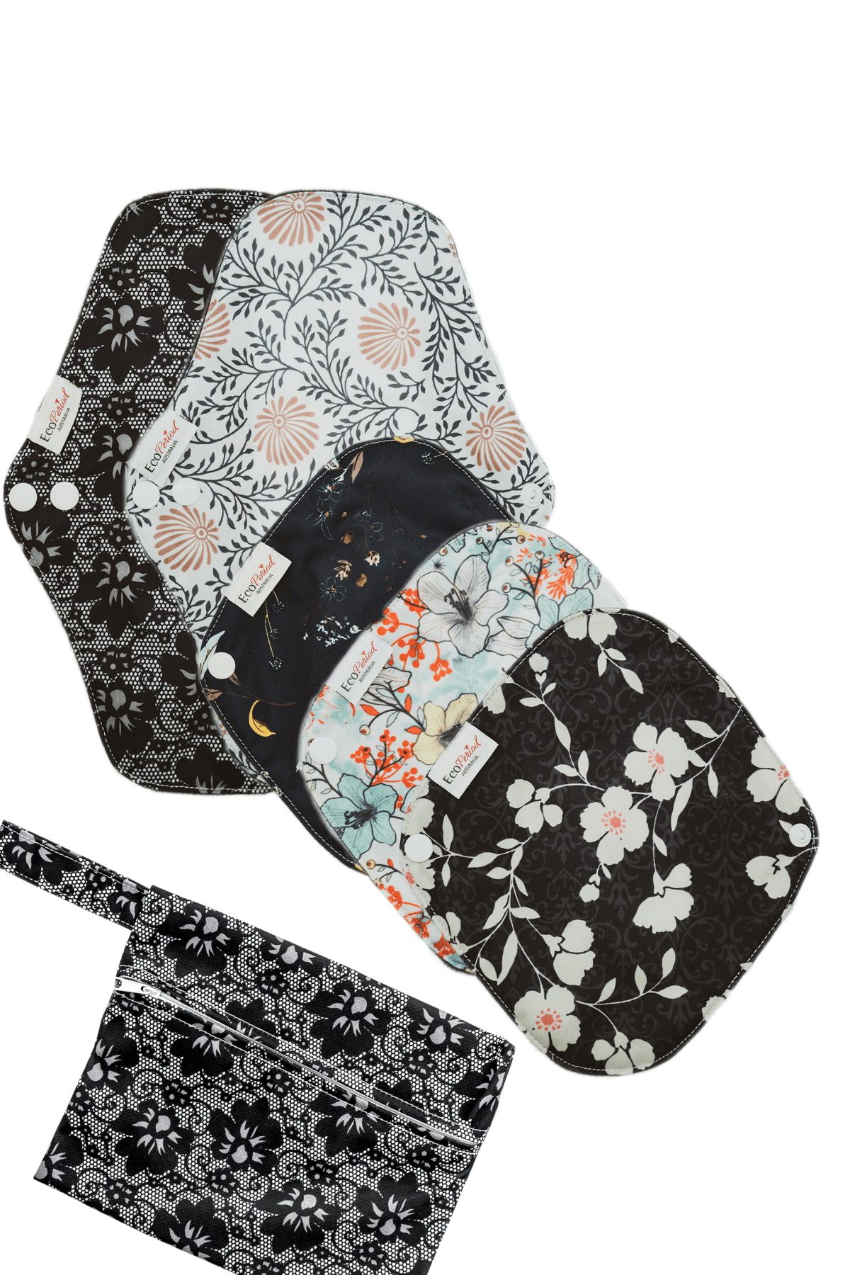 Eco Pad & Liner Pack (5 pads, wet bag) - Feminine Pads & Protectors