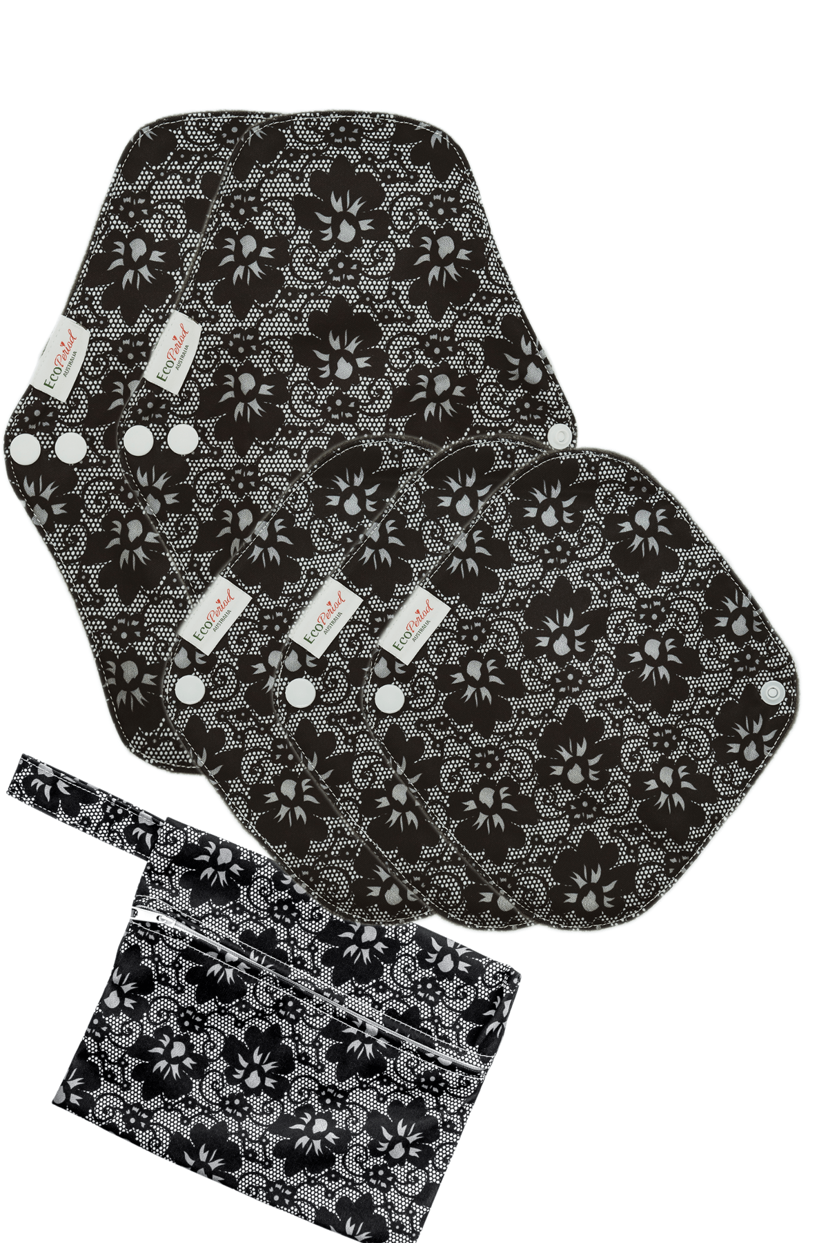 Eco Pad & Liner Pack (5 pads, wet bag) - Feminine Pads & Protectors
