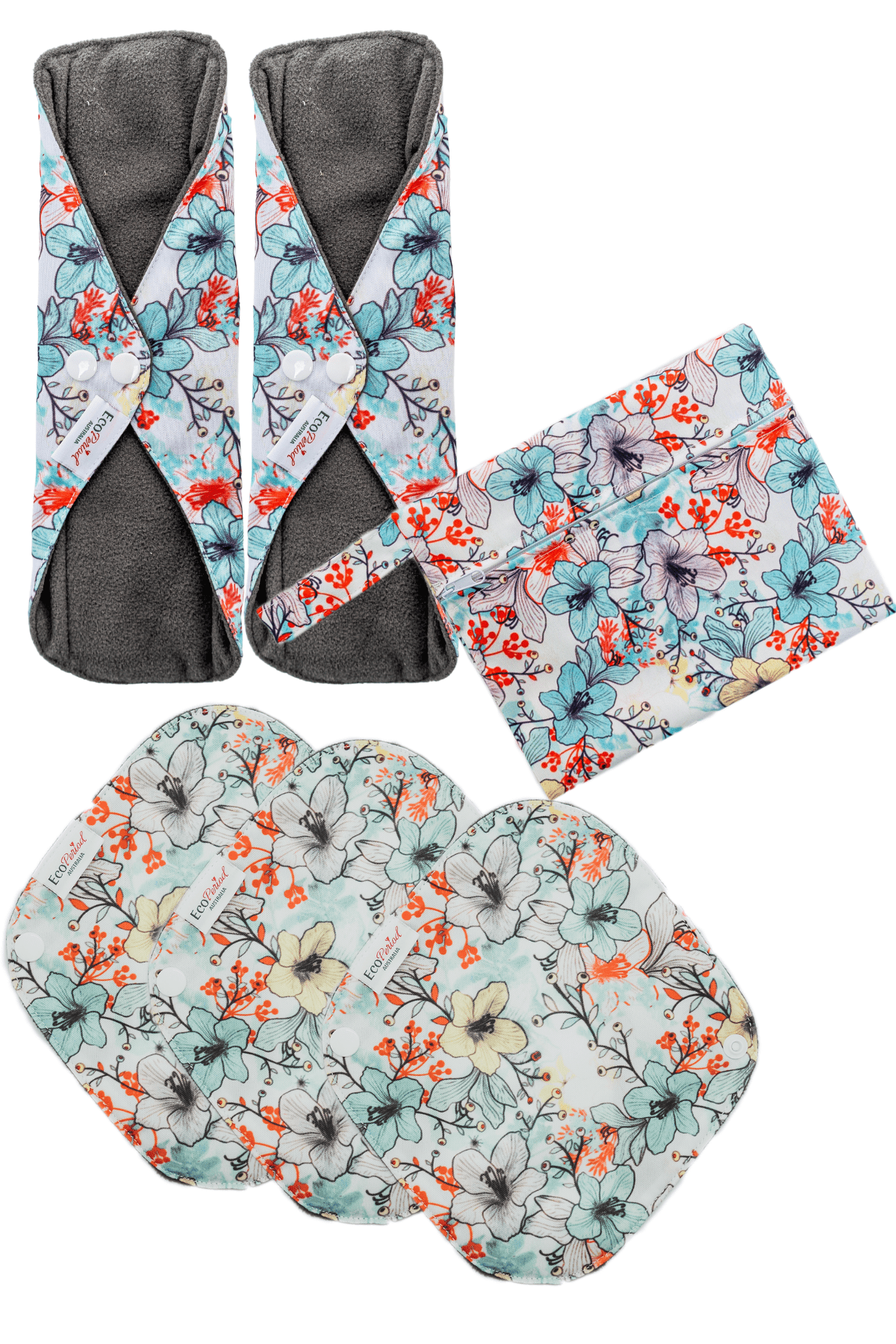 Eco Pad & Liner Pack (5 pads, wet bag) - Feminine Pads & Protectors
