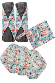 Eco Pad & Liner Pack (5 pads, wet bag) - Feminine Pads & Protectors