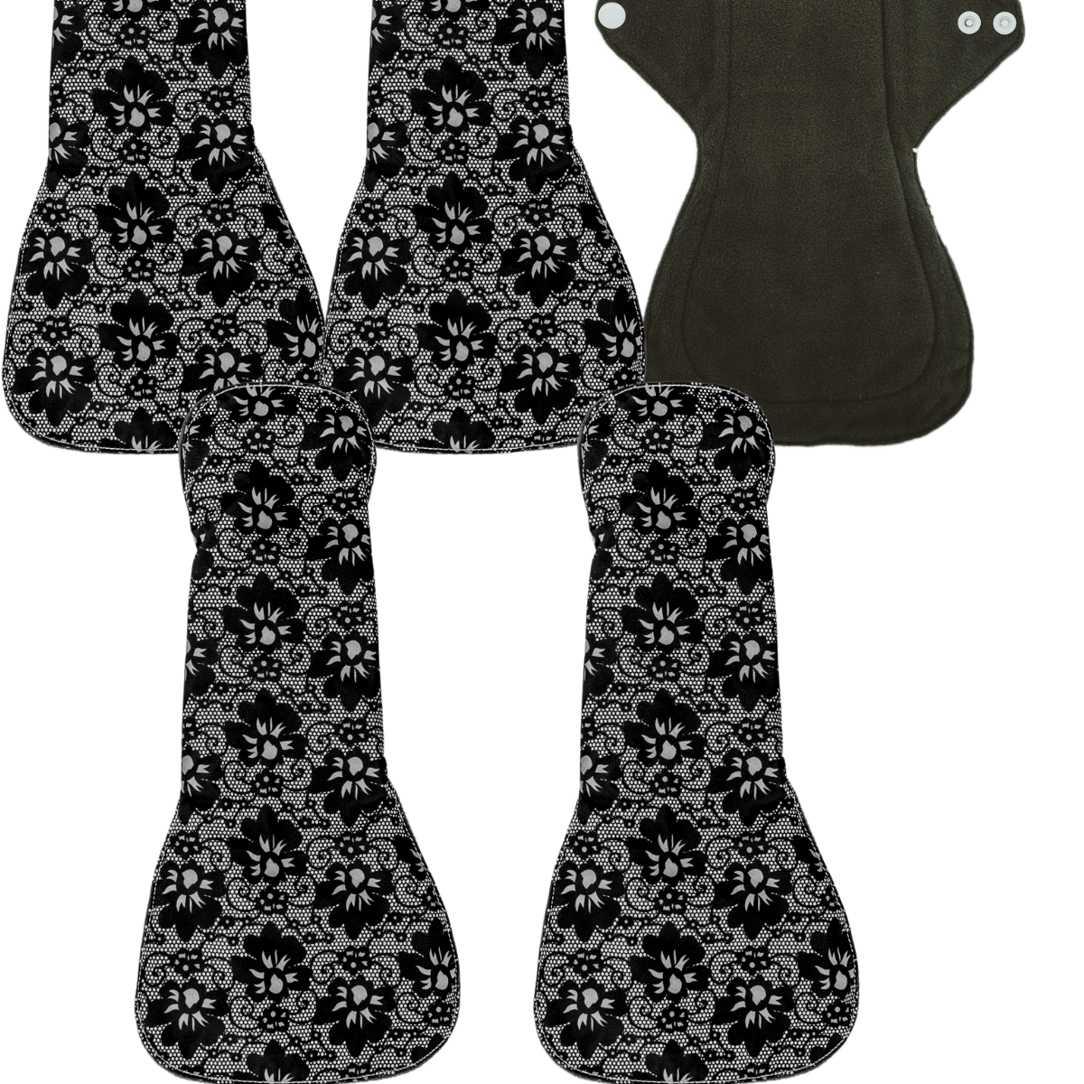 Eco Pad Overnight Pack (5 Overnight Pads, wet bag) - Feminine Pads & Protectors