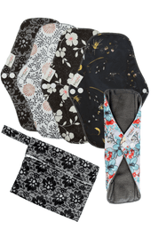 Eco Pad Regular Pack (5 Regular Eco Pads, wet bag) - Feminine Pads & Protectors