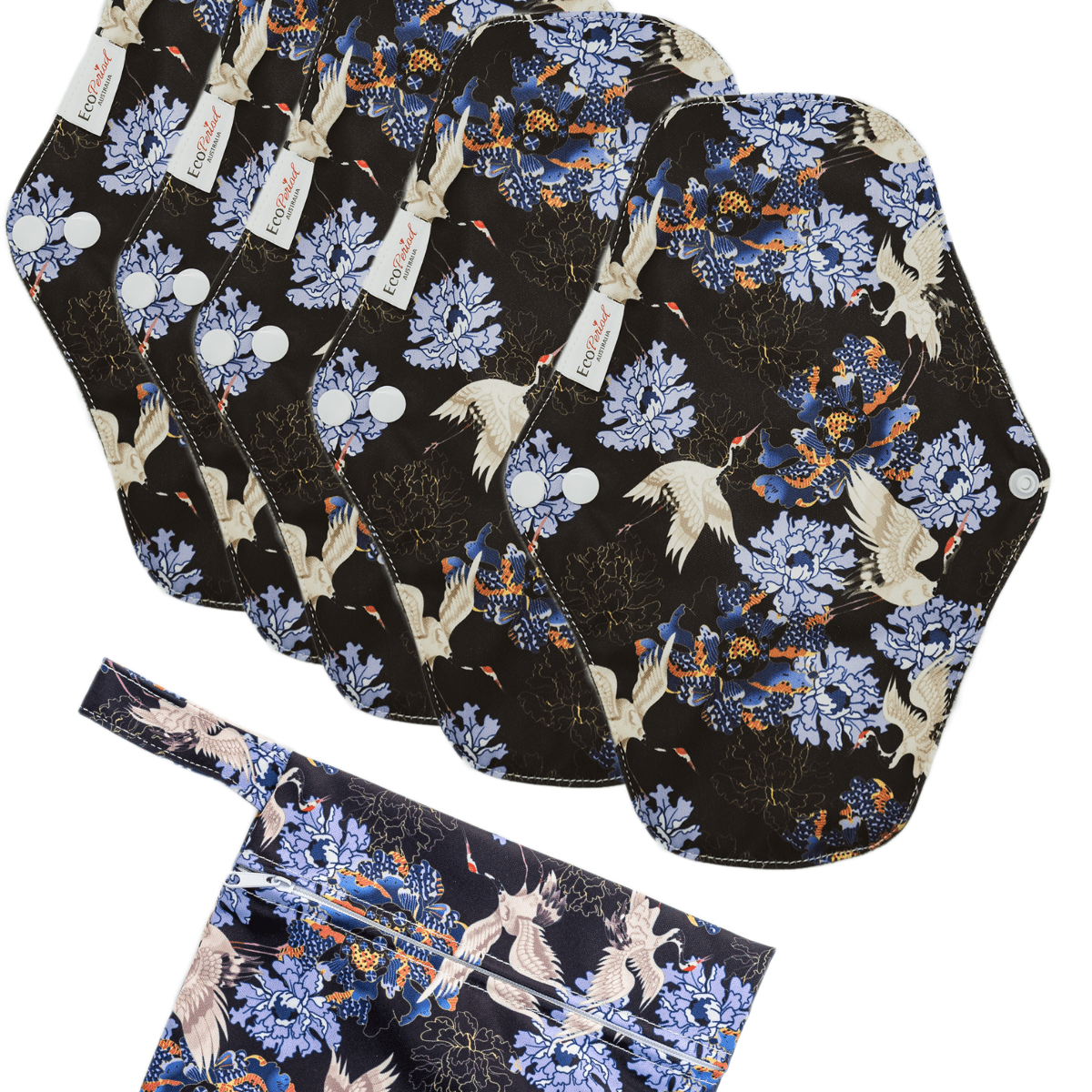 Eco Pad Regular Pack (5 Regular Eco Pads, wet bag) - Feminine Pads & Protectors