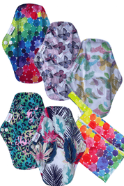 Eco Pad Regular Pack (5 Regular Eco Pads, wet bag) - Feminine Pads & Protectors