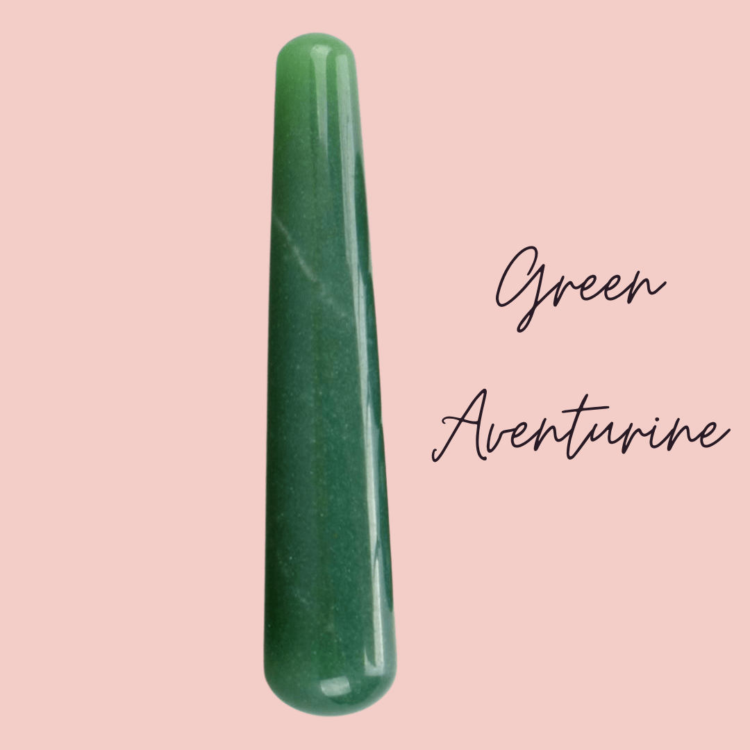 Love Stone Yoni Wand - Aventurine - Yoni Wand